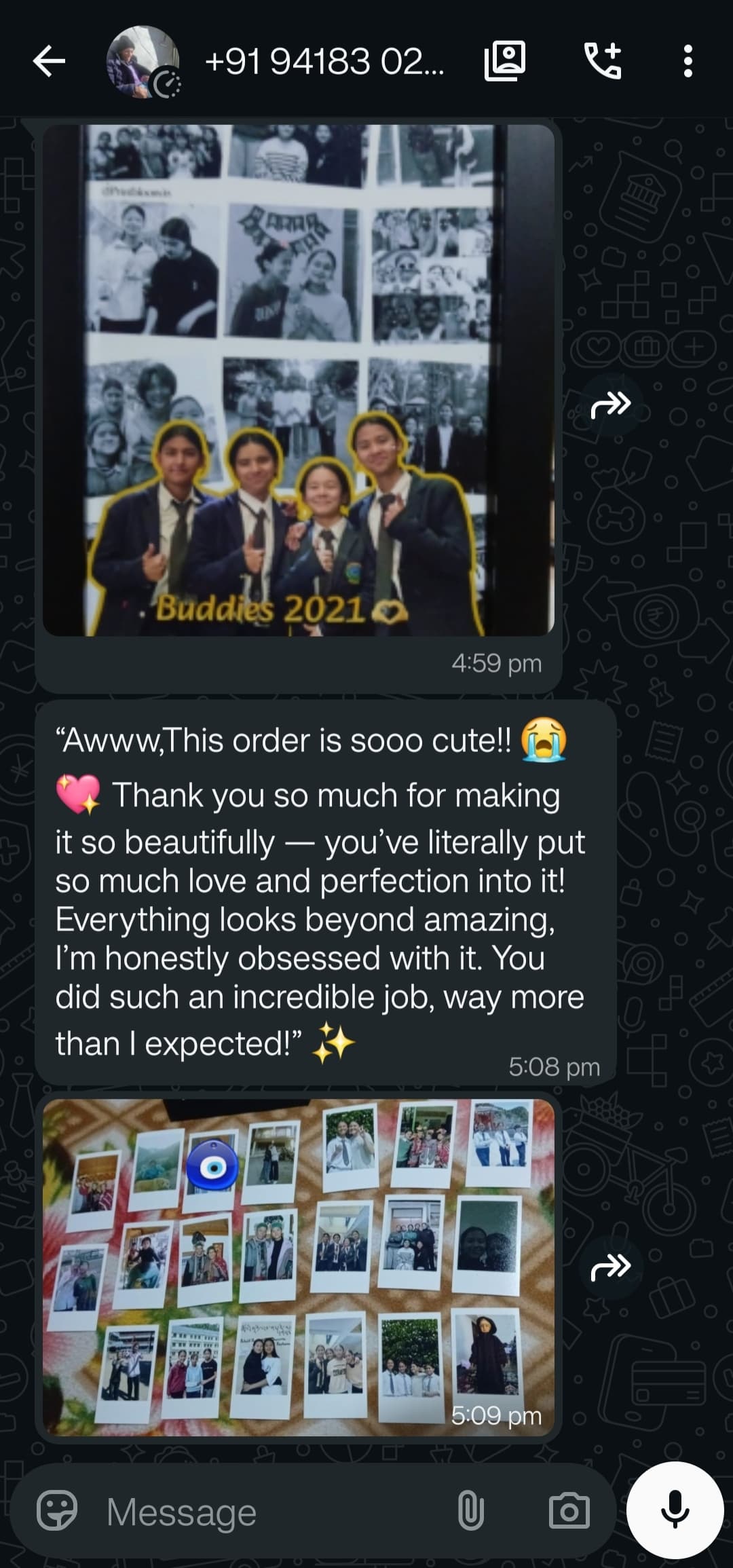 Customer review screenshot